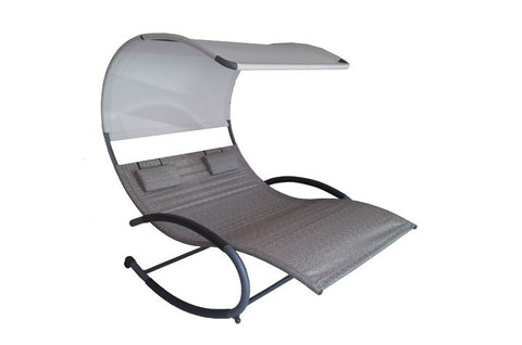 Double Chaise Rocker - Steel (Sienna)