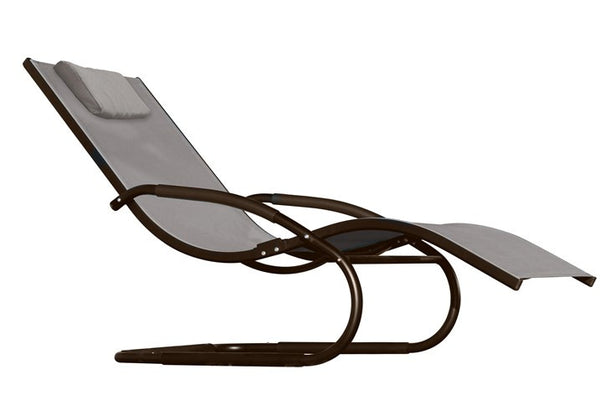 Wave Lounger - Aluminum- Cocoa