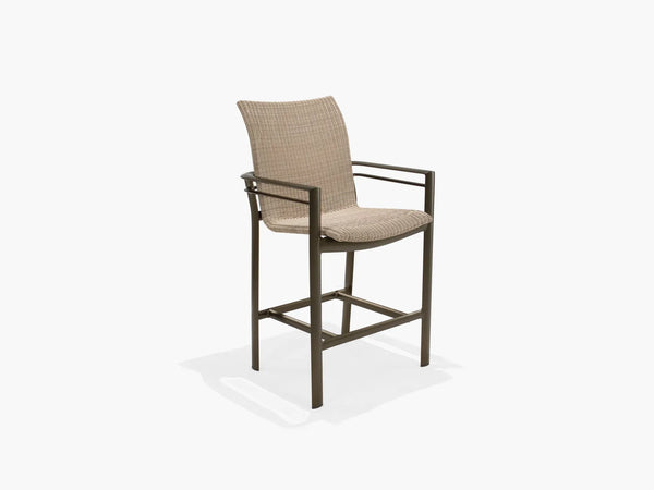 Southern Cay Woven Stationary Bar Stool