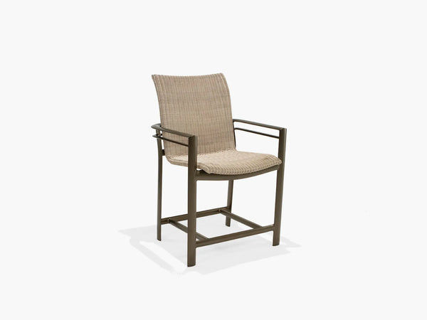 Southern Cay Woven Stationary Balcony Height Stool