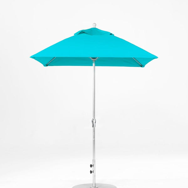 Monterrey 7.5’ Square Market Aluminum Umbrella With Pulley Lift - 464FM-SQ