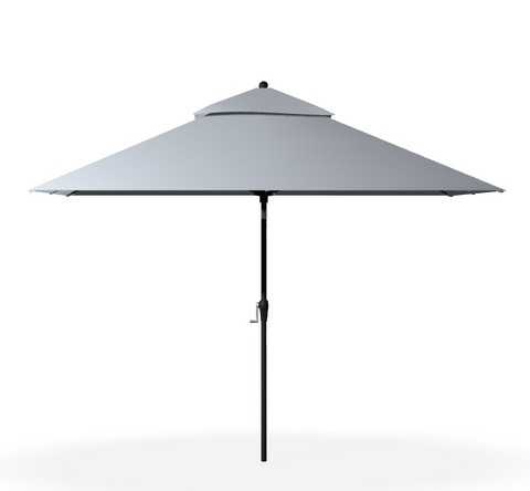 Monterrey 8x10 Rectangular Market Aluminum Umbrella With Crank Lift Auto Tilt - 876FMA-R