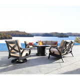 Outdoor Fire Pit : Venice 48'' Chat