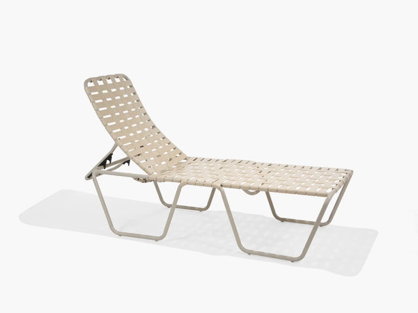 Oasis Elevated Crossweave Stacking Chaise Lounge (ADA compliant)