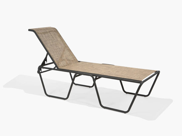 Oasis Sling Elevated Stacking Sling Chaise Lounge (ADA)